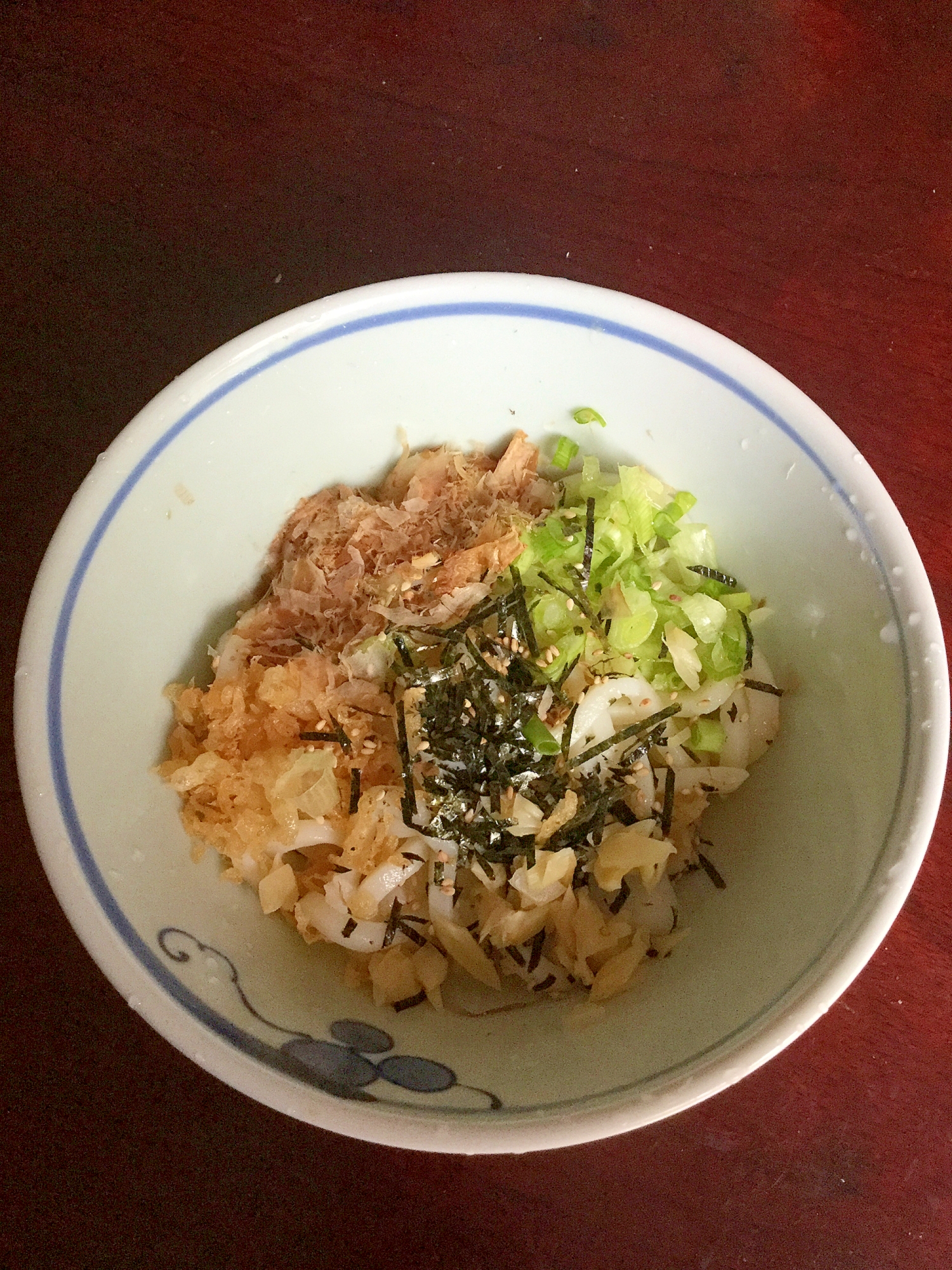 冷やしタヌキうどん@ポン酢でさっぱり!